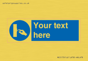 Custom Switch Off Sign